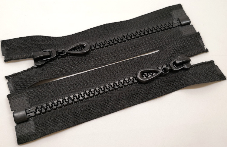 厂家直销5号树脂拉链开尾粗齿黑色现货 羽绒服工作服外套拉链批发