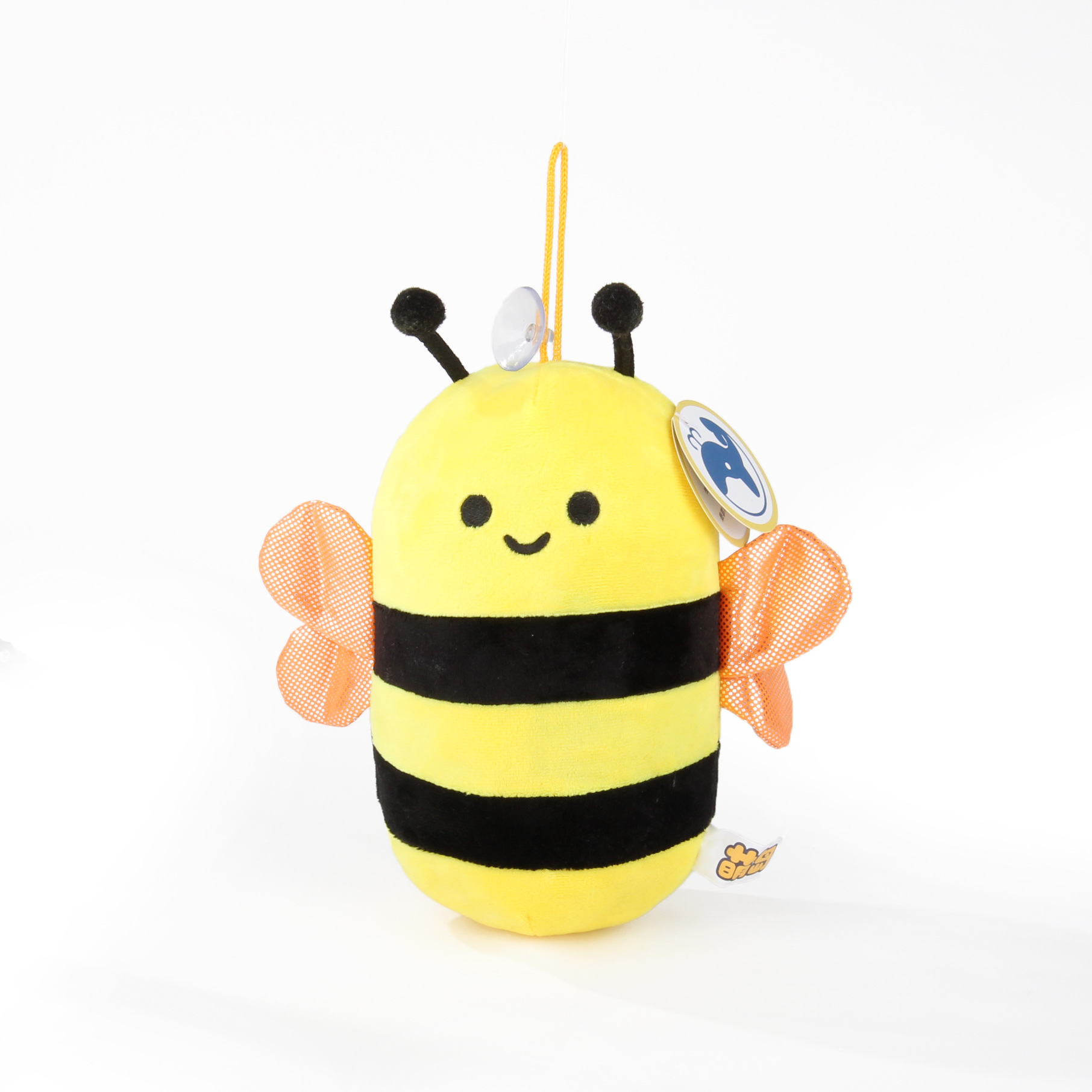 毛绒抓机娃娃 20cm水晶超柔蜜蜂玩偶 高品质儿童生日礼物蜜蜂公仔