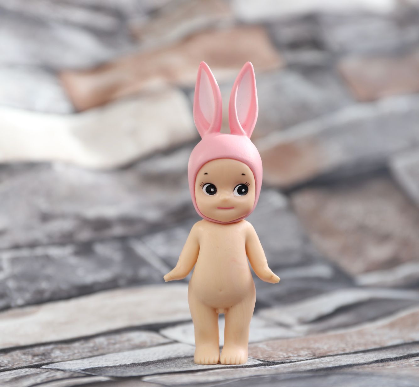 吉祥物 猪年sonny angel光身粉色兔子蓝色鳄鱼对装天使丘比特娃娃