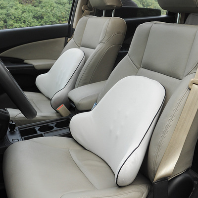 汽车座椅靠背 记忆棉汽车腰靠夏季靠背腰部支撑按摩腰靠 厂家直销