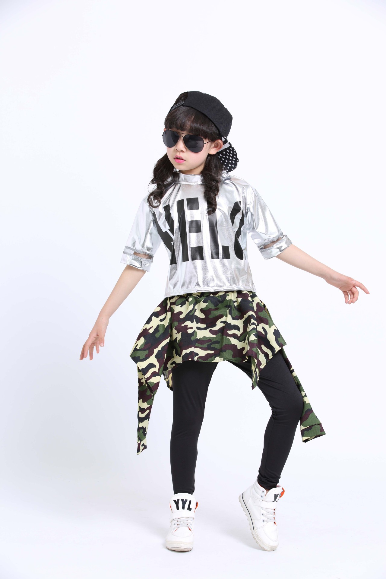 新款儿童爵士舞蹈服中小学生少儿表演服男童嘻哈演出街舞服装