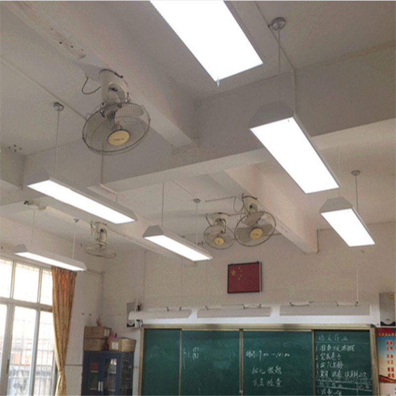 2018led格栅灯盘 学校课室教室黑板灯 t8网格栅防眩光灯具批发