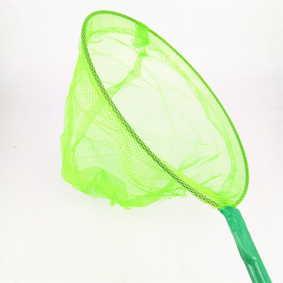 批发两元儿童戏水玩具竹制捞鱼网 长杆70*20渔网 夜市热卖鱼网