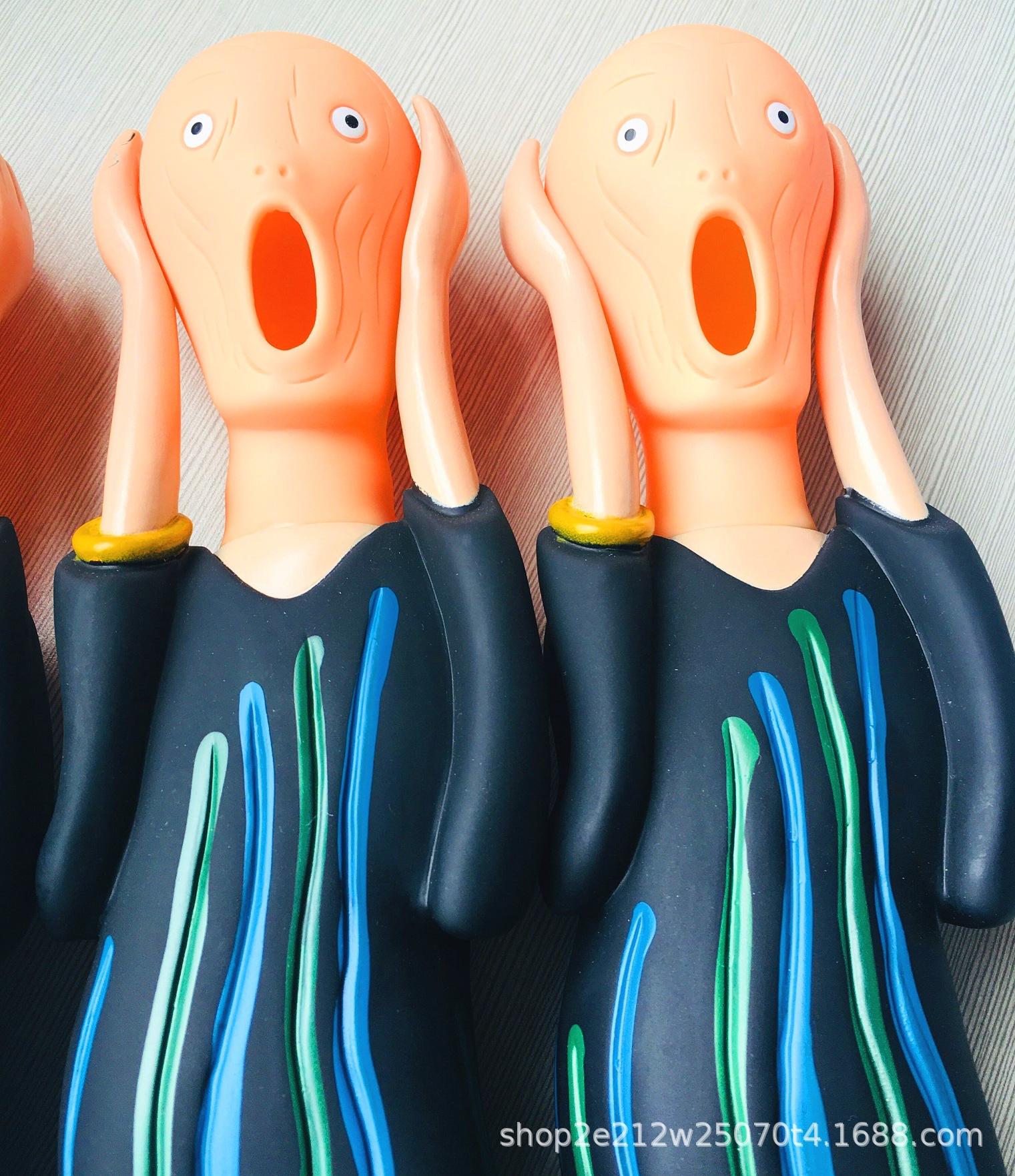 惨叫人物恐怖鬼 尖叫巫婆 发声搪胶公仔 万圣节搞怪整蛊玩具礼品