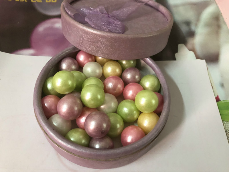 10mm食用大彩珍珠糖 烘焙diy原料彩珍珠 西点蛋糕装饰围边装裱1kg