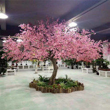 厂家仿真桃花树许愿树商场酒店广场装饰假樱花树仿真植物批发