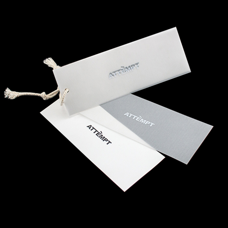 杭州安源印刷厂家定制压纹围边吊牌硫酸纸吊牌logo凹凸烫金直销