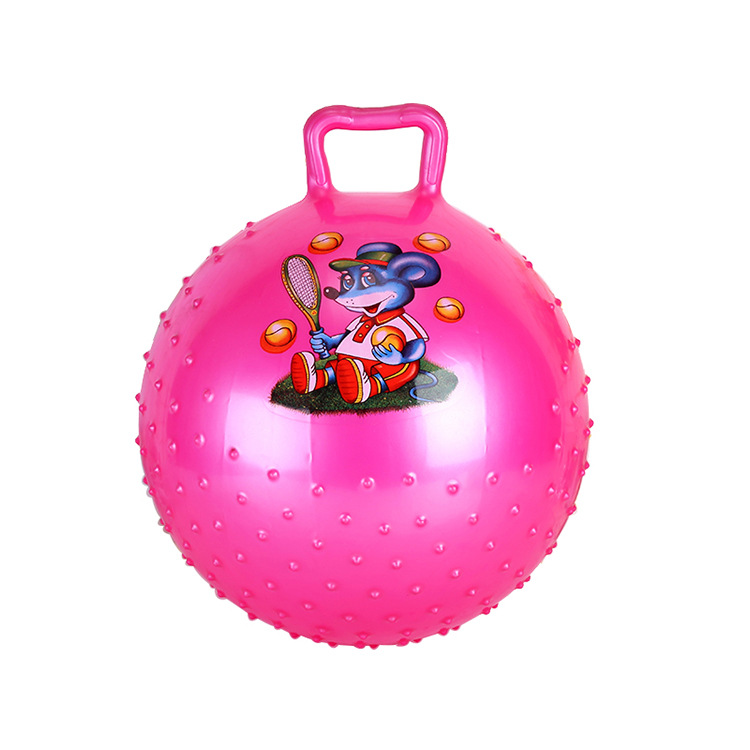 儿童玩具球蹦蹦球幼儿园按摩充气球类玩具幼儿园小朋友手柄球批发