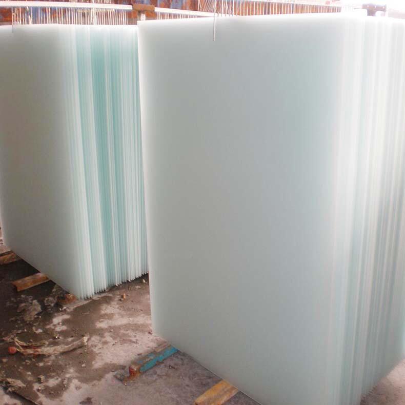 现货常年供应3-12mm水磨砂玻璃 玉砂玻璃 钢化级别素板原片批发