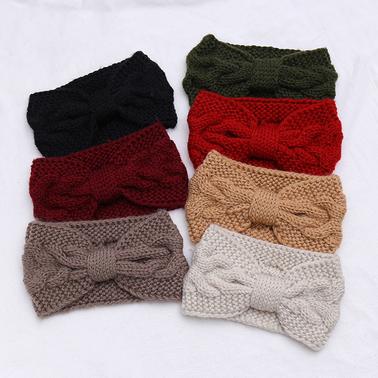 厂家直售2021新款织发带跨境电商一件代发亚马逊网红毛线发带