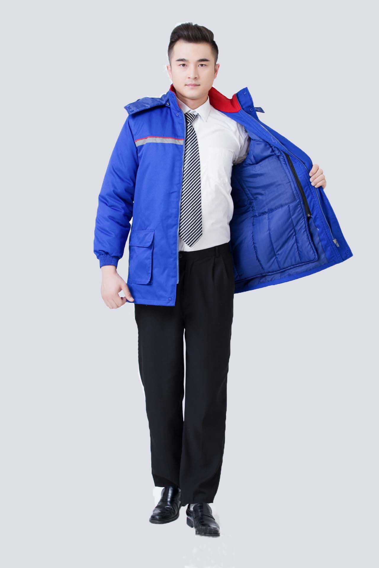 防静电棉工作服 棉衣中长款活里活面电厂加油站石油化工车间
