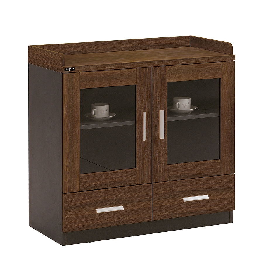 办公家具 茶水柜木质储物柜简约现代玻璃板式办公书柜子tc-jc0808