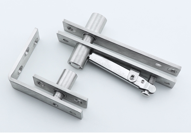 不锈钢360度转轴木门加厚铰链l形定位门轴暗藏轴旋转轴天地合页