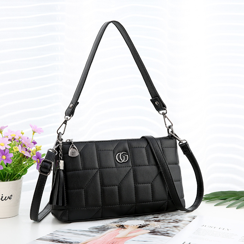 百姿兰女士包2020新款妈妈单肩包软皮多功能单肩包休闲百搭潮女包