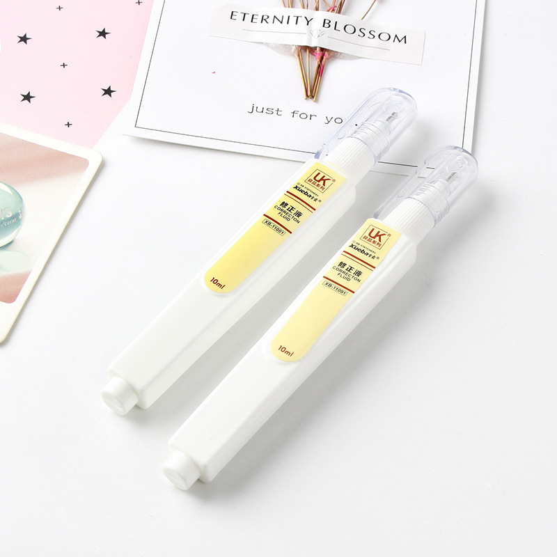 雪霸修正液安全环保涂改液修改液10ml日韩办公学习文具礼品批发t