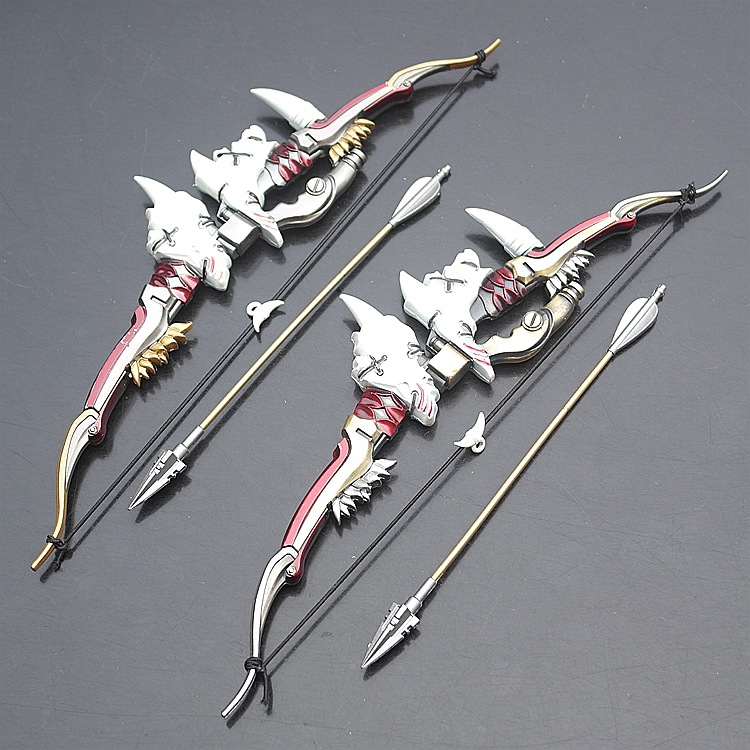 守望先锋武器半藏弓箭 蓄力弓箭兵器模型合金工艺制品