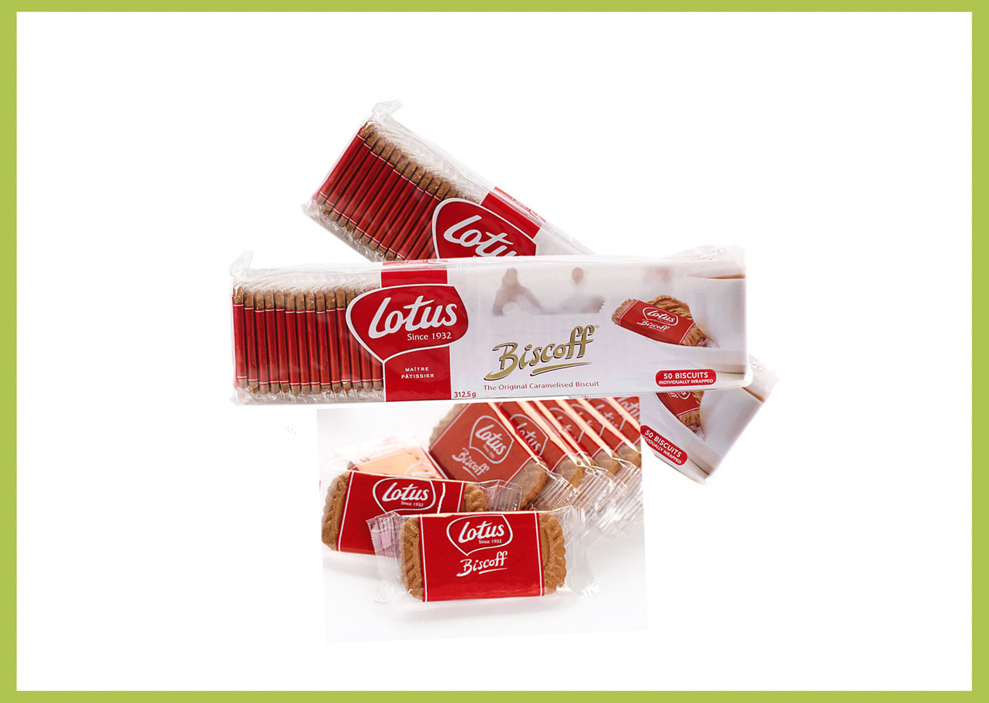 5g 比利时进口lotus和情缤咖时焦糖饼干 休闲零食配咖啡 含税