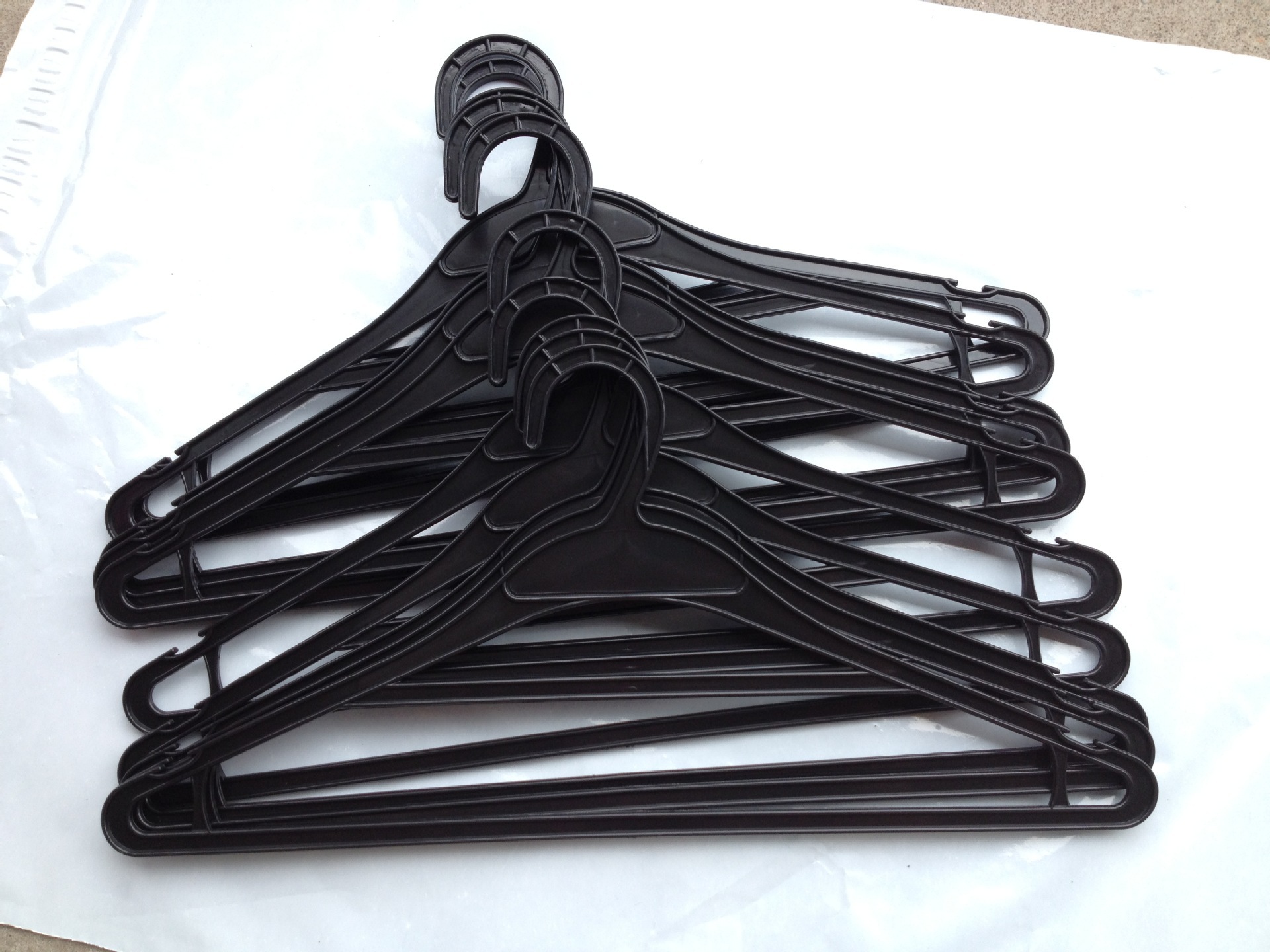 自产自销 干洗店酒店服装厂干湿两用一次性塑料凉晒衣架