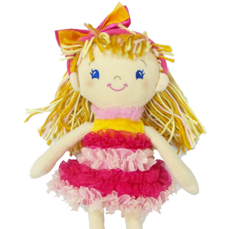 美国正版洋娃娃毛绒公仔女孩人偶穿衣布娃娃玩偶企业制作深圳工厂