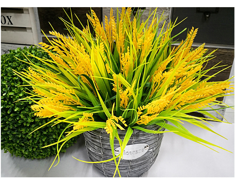水稻五谷杂粮农家院装饰麦子塑料水草绿植插花配草假花花束仿真花