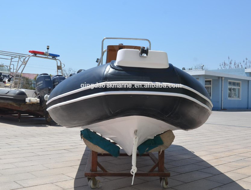 8米钓鱼船 rib480c快艇游艇 玻璃钢充气艇 冲锋舟