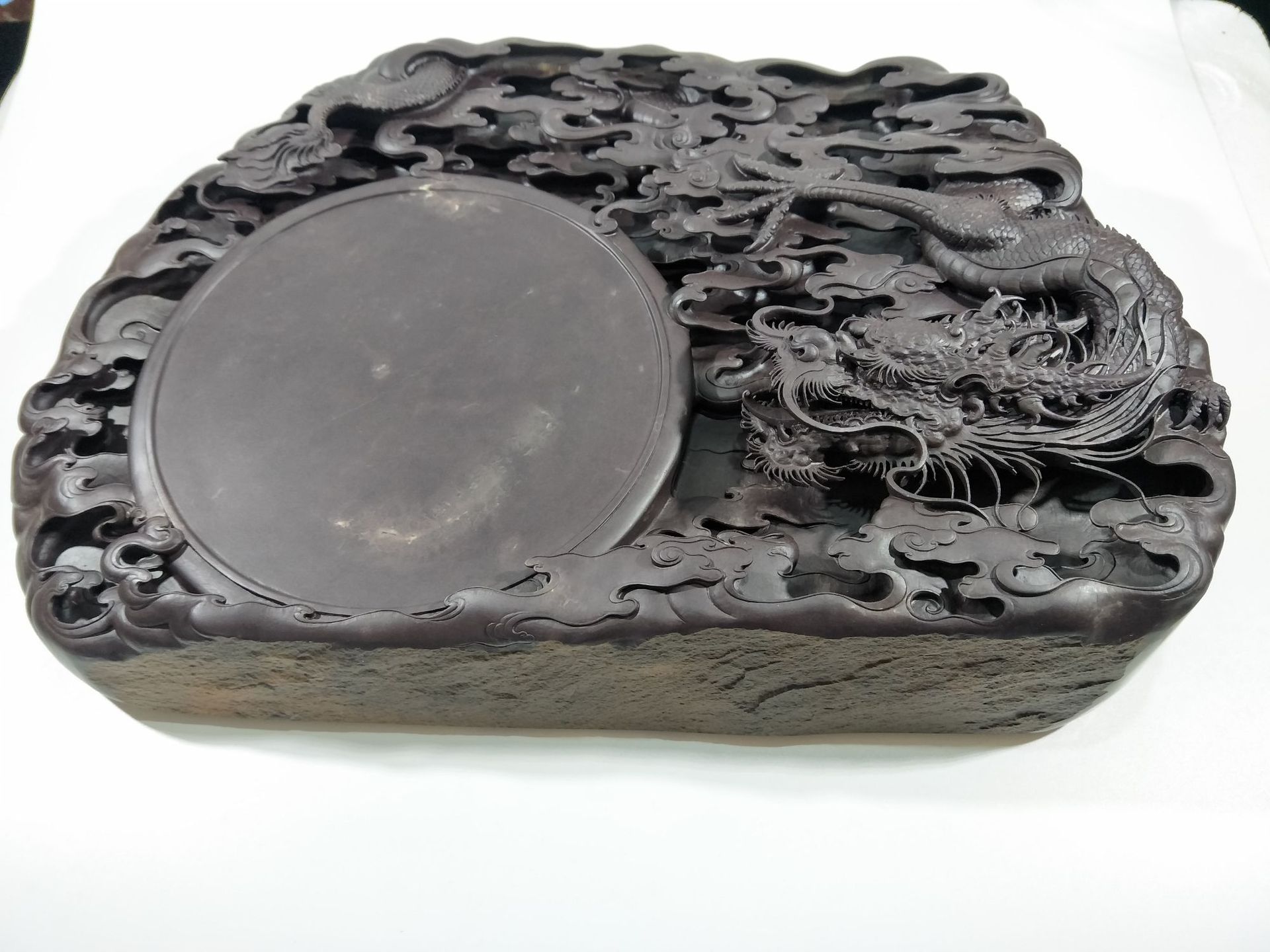 广东肇庆端砚老坑仔腾龙升月砚台厂家供应文房四宝高档精品收藏砚