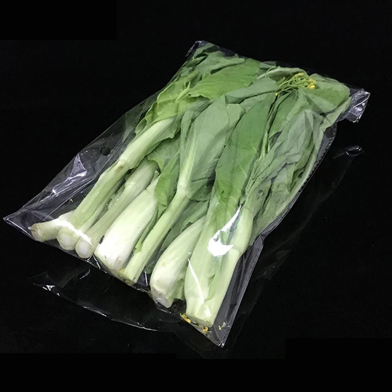 批发蔬菜包装袋 有机蔬菜包鲜袋 透气袋 20*35 双面5丝 100/包