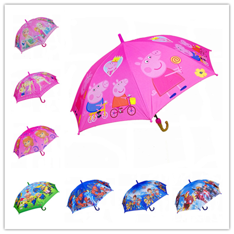 Factory Direct Supply 2018 Popular Big Children 55 Children's Umbrella Thermal Transfer Children's Umbrella Children's Umbrella Creative Cute Cartoon Children's Umbrella Wholesale