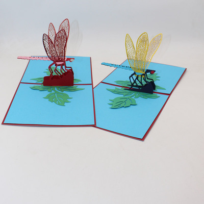 动植物新款创意3d立体贺卡手工diy剪纸雕刻折纸生日教师节日祝福