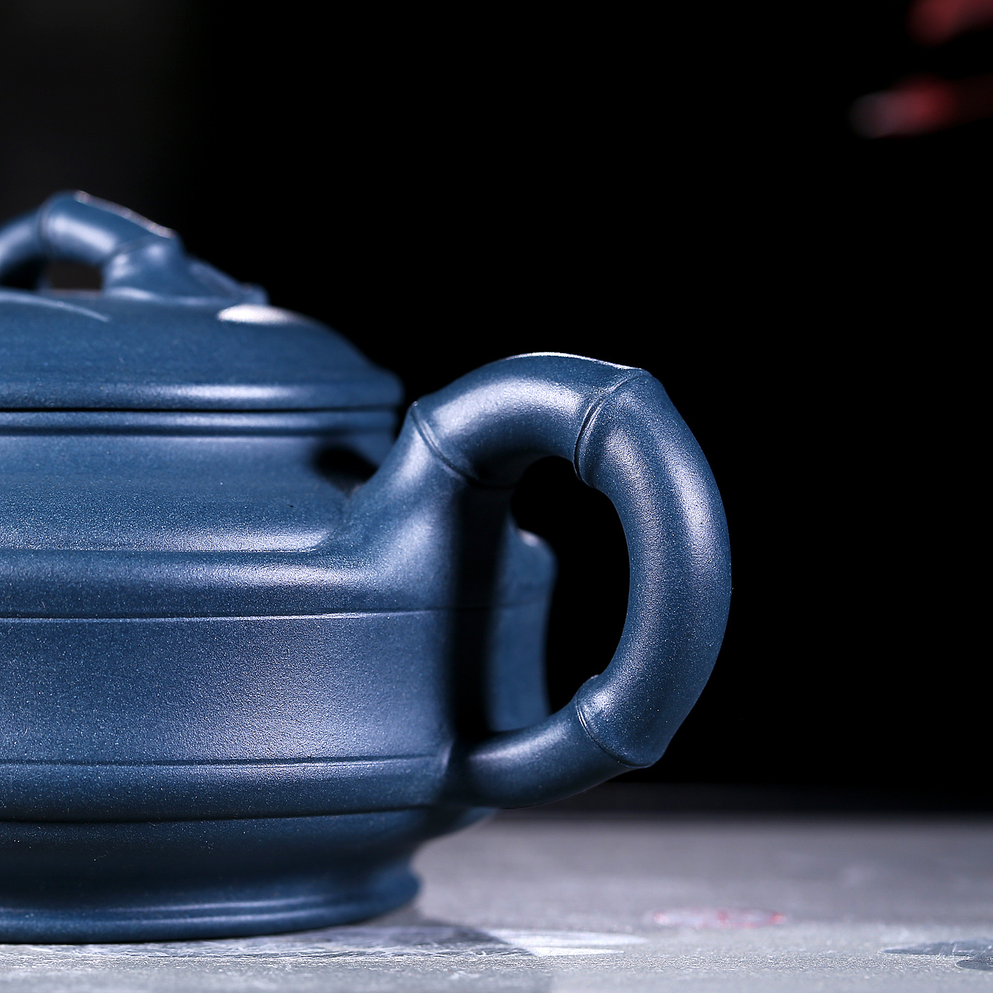 青泥双线竹鼓壶 功夫旅行茶具礼品