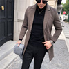 Autumn and winter new pattern man wool Woollen cloth overcoat Youth Korean Edition Self cultivation Mid length version leisure time Windbreaker man coat Autumn and winter new pattern man wool Woollen cloth overcoat Youth Korean Edition Self cultivation Mid length version leisure time Windbreaker man coat