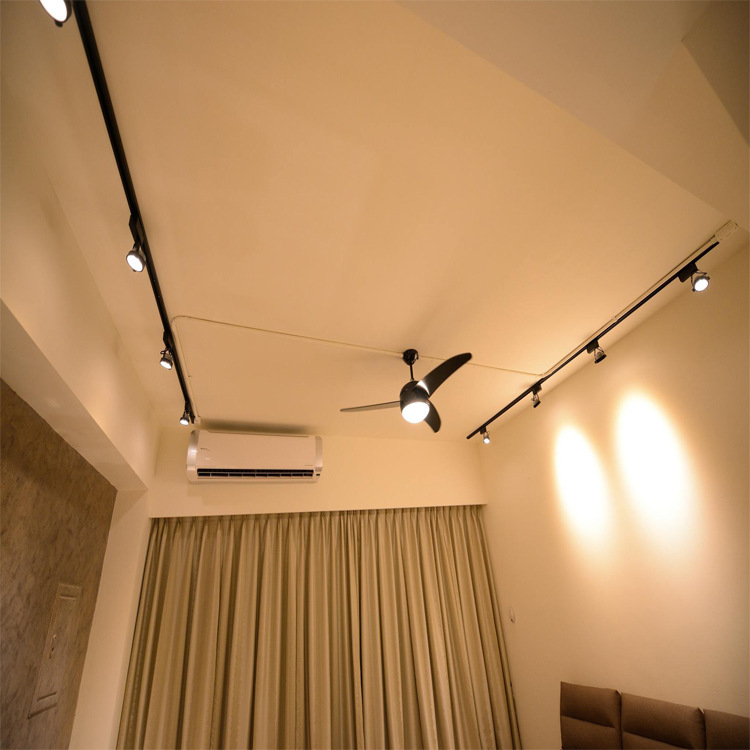 射灯led轨道灯服装店展厅20w-50w明装cob导轨灯