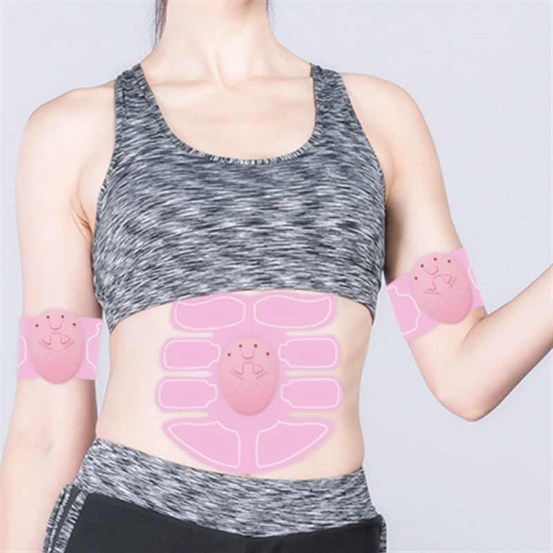 智能腹肌贴腹部健身器材ems健身仪腹肌按摩器腹肌贴充电款凝胶贴