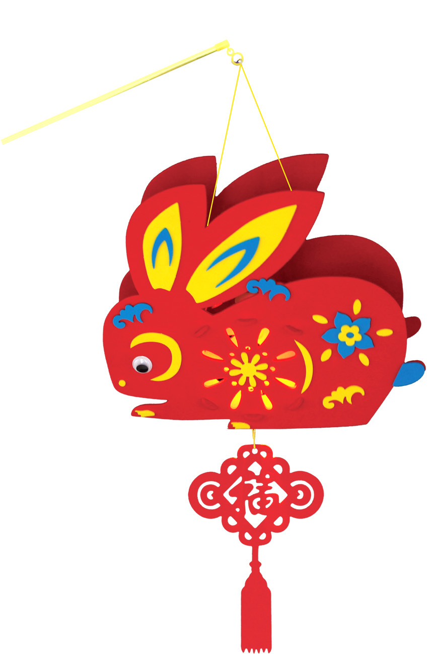儿童手工灯笼新年春节中秋元宵喜庆diy宫灯eva制作材料金翅膀玩具