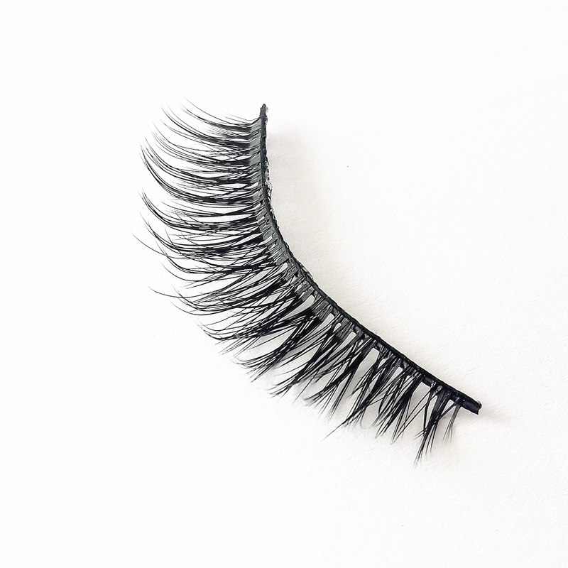 3dt33假睫毛自然纤长卷翘款化纤放大眼睛眼睫毛五对装厂家批发_平度市