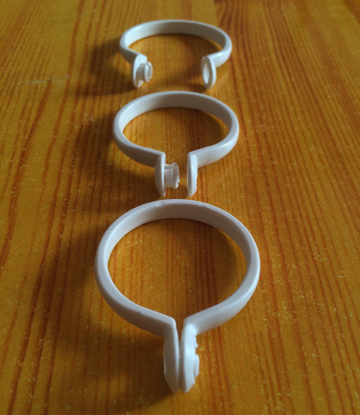 窗帘杆环罗马杆窗帘挂钩配件塑料圈圈开口环挂环吊环活扣活环
