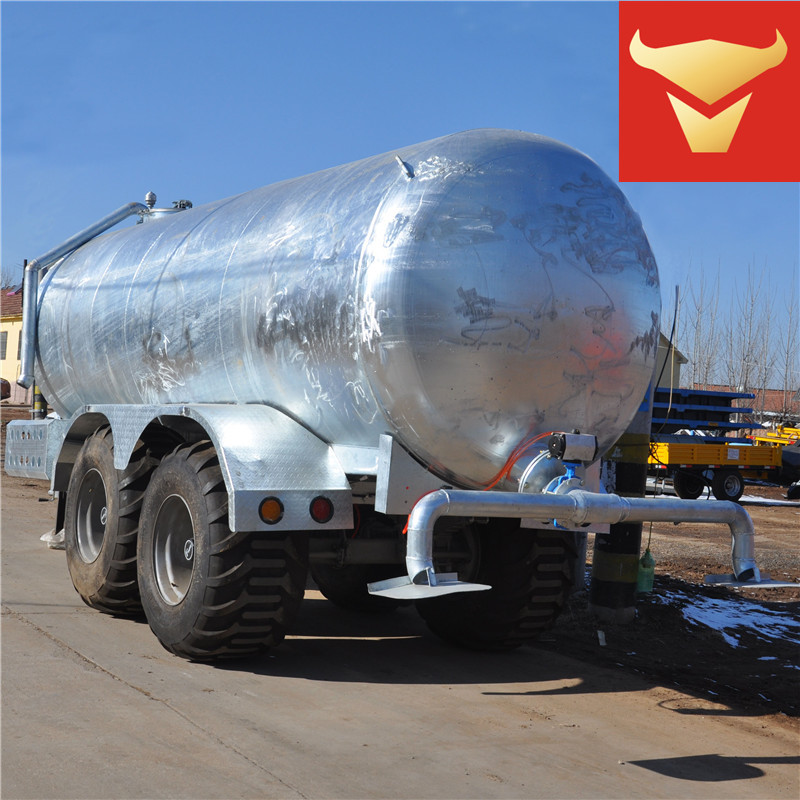 沼渣沼液吸污罐车 防锈防腐蚀10吨水罐拖车 有罐拖车 可定做