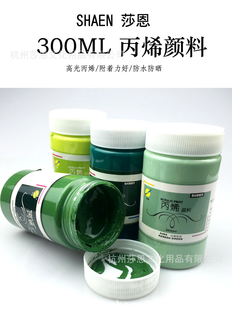 丙烯颜料300ml大瓶墙绘专用防水不掉色炳稀画画diy手绘手工涂鸦画
