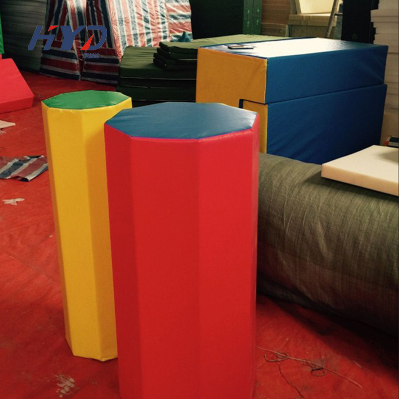 软体八角柱垫早教器材八角柱运动馆后手翻辅助训练器材八角圆环柱