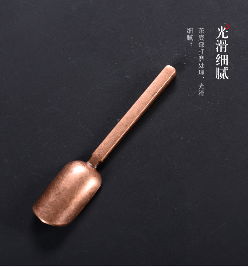 厂家直销 茶勺茶匙功夫茶道配件 茶具六君子 茶铲锡合金茶叶勺子