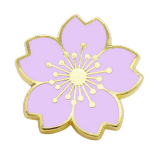 金属制品 卡通胸针定制 创意珐琅樱花徽章 西服配饰 深圳厂家直销