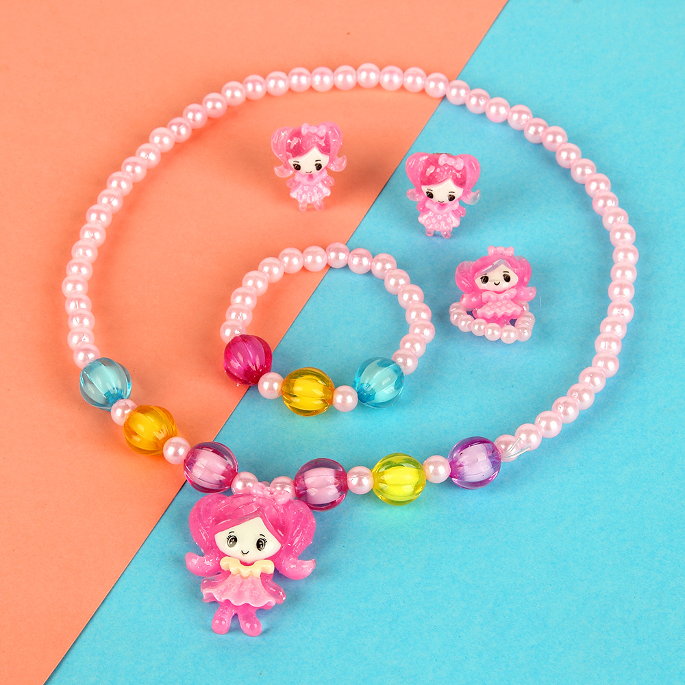 项链_儿童卡通项链四件套装项链手链首饰女童公主批发 - 阿里巴巴