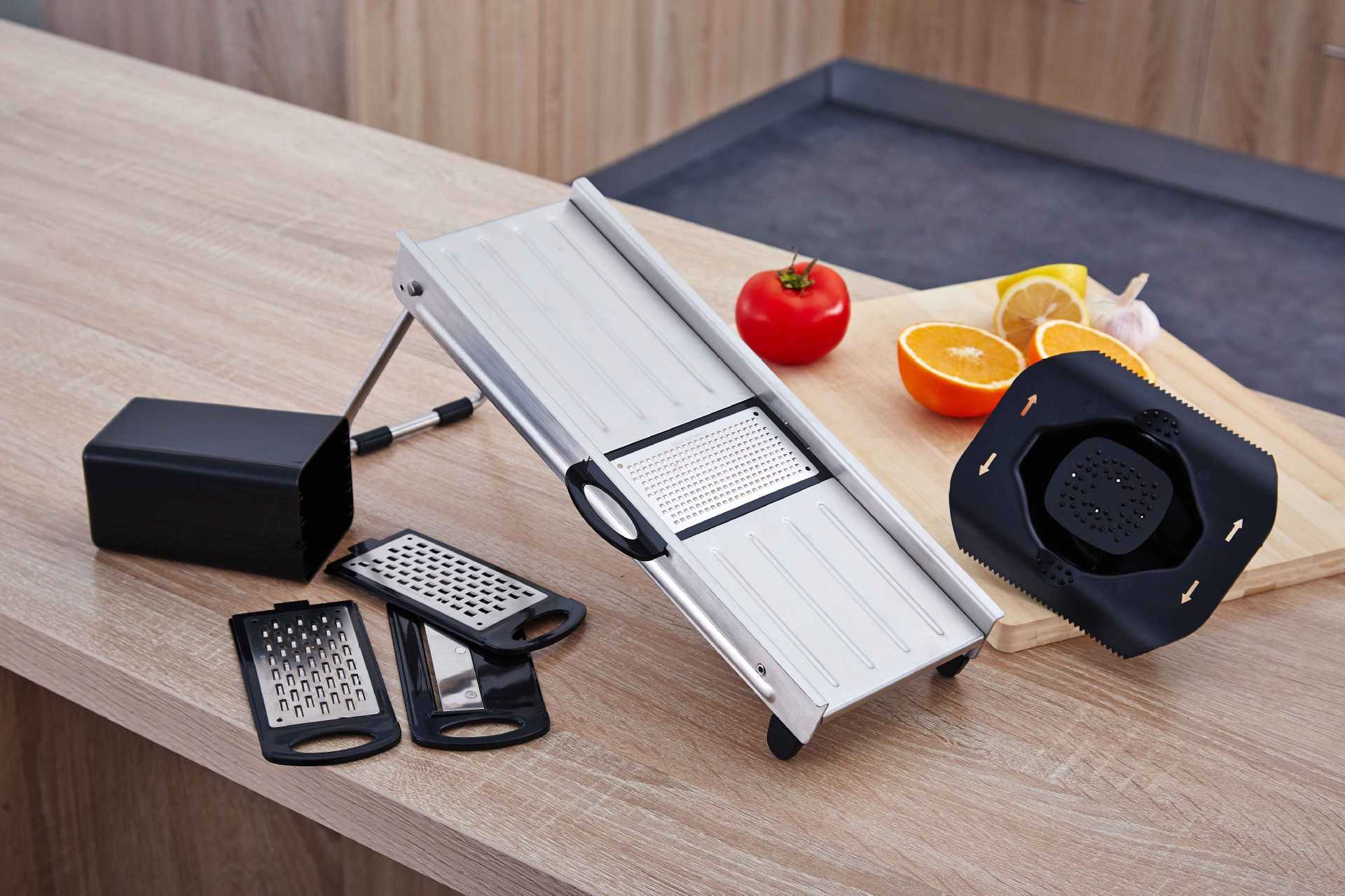 亚马逊热销 不锈钢多功能切菜器 切丝切片一体机土豆萝卜丝擦菜器