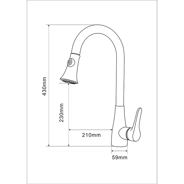 拉丝抽拉厨房龙头 现代风格冷热水龙头 m3062np