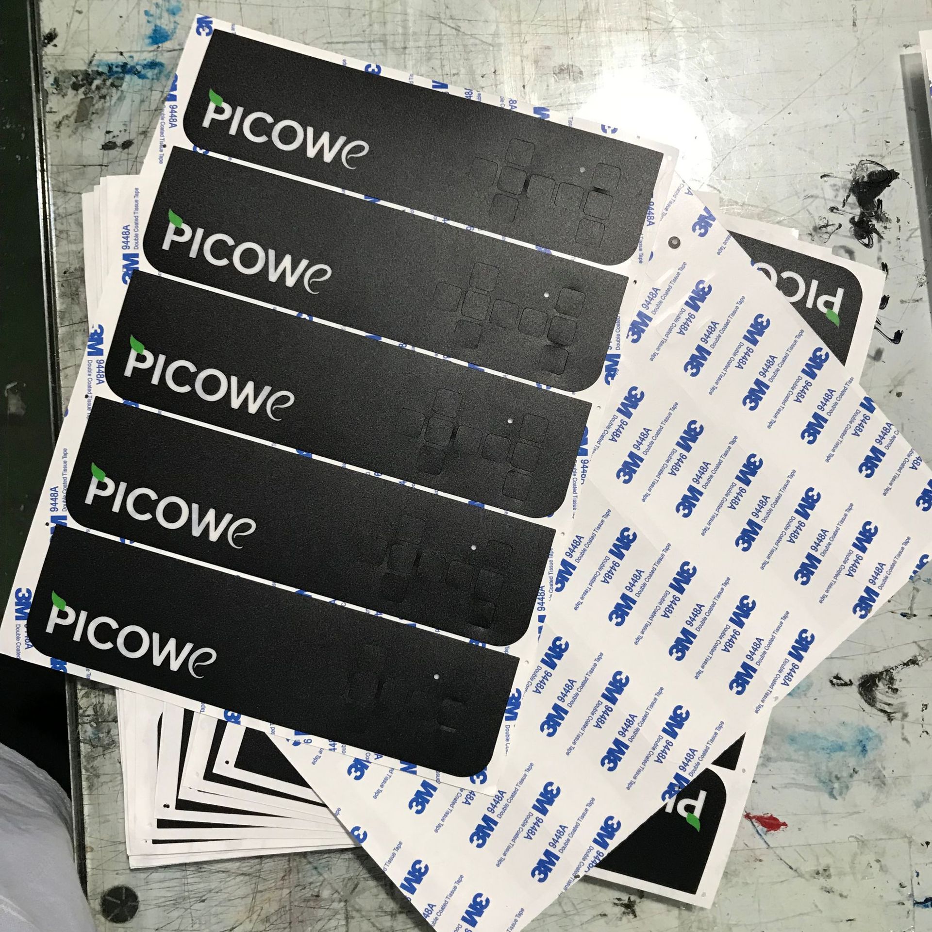 厂家直销pvc面贴电器薄膜开关面板贴标牌定做pvc面板铭牌定制