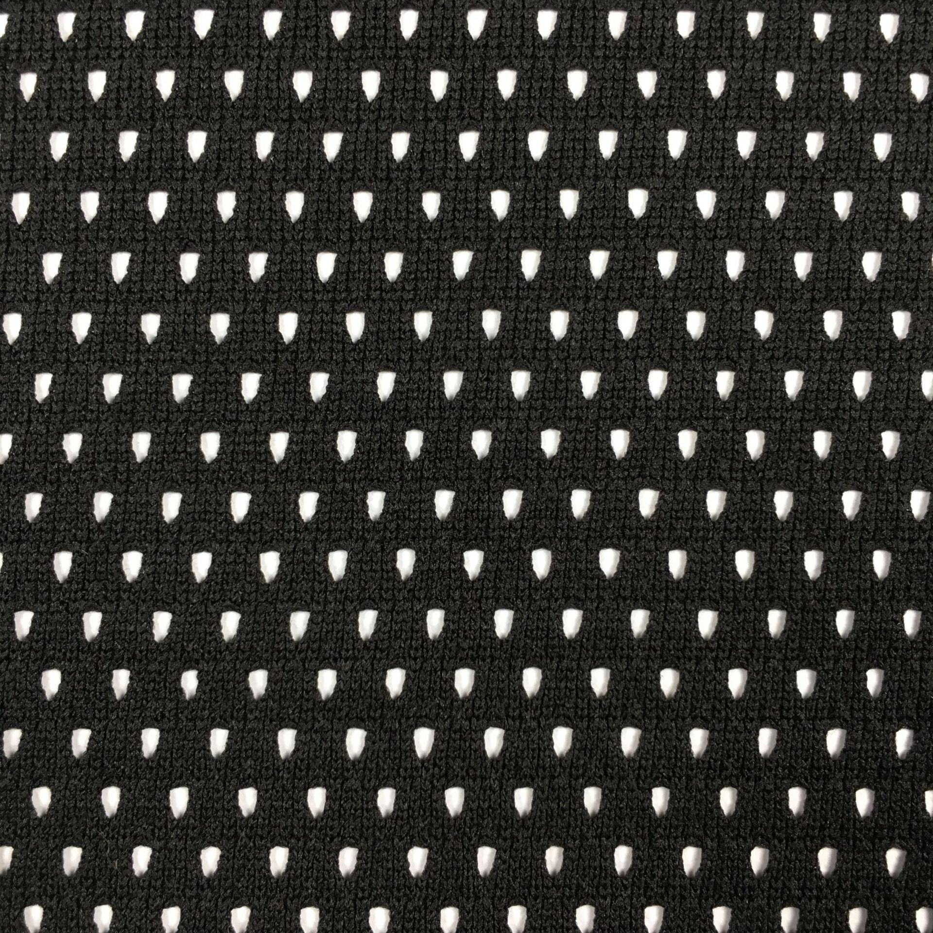 现货批发 网眼布 子弹网 洞洞布 低弹力洞洞布透气舒适运动服面料