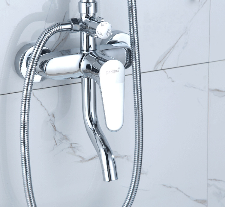 晨露卫浴铜飞翔三档 淋浴花洒升降套装暗装淋浴混合阀三档下出水