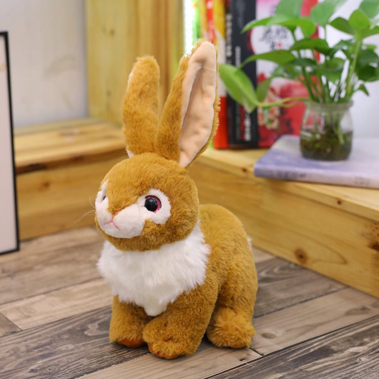仿真动物兔子萌野兔毛绒玩具公仔陪睡布娃娃兔宝宝礼物礼品批发
