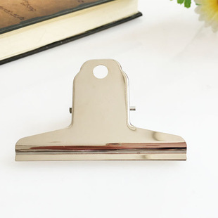 办公用品不锈钢山型夹 强力16cm大夹子 物品固定金属铁夹子批发