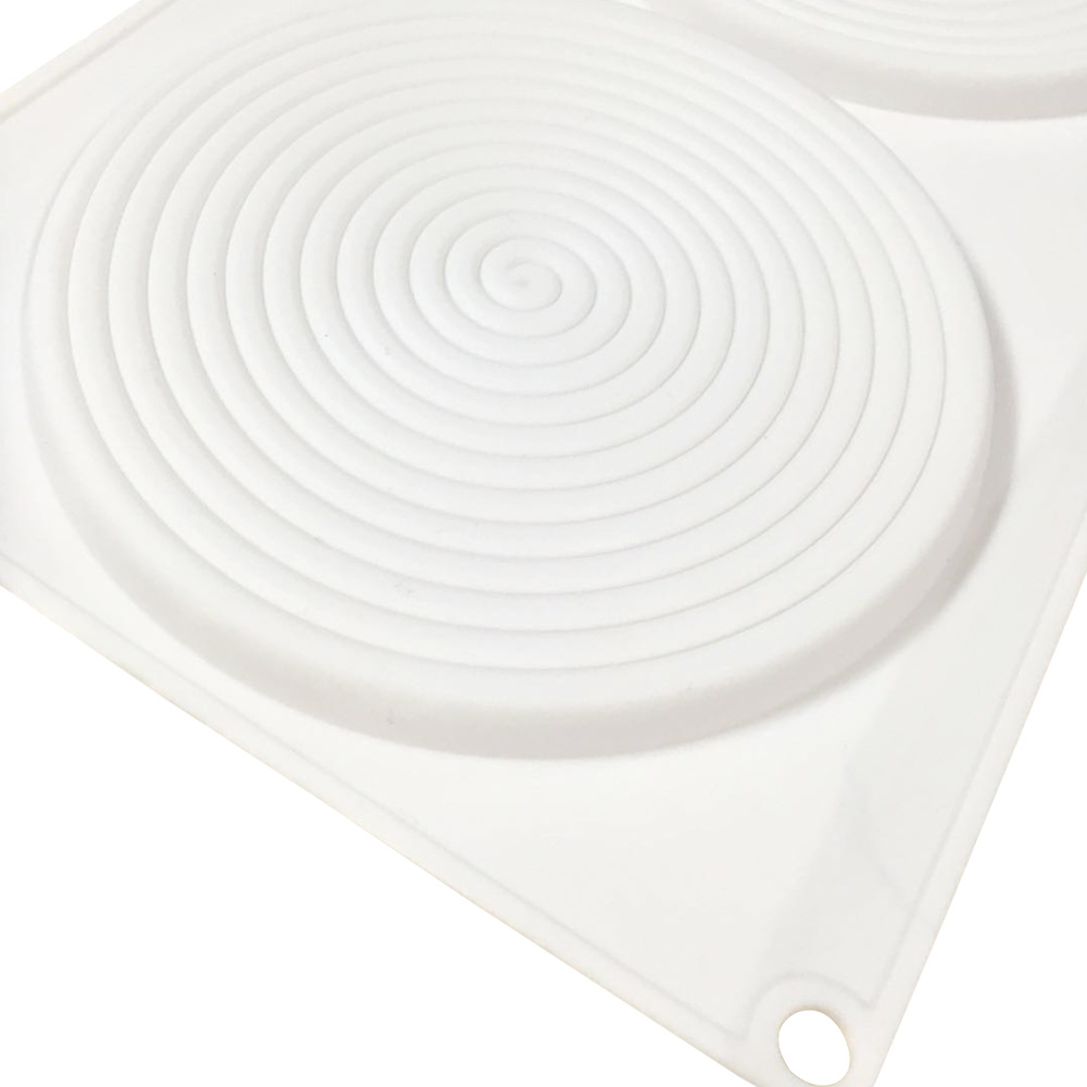 爆款2连蚊香圆圈翻糖装饰慕斯蛋糕工具硅胶模具diy烘焙法式亚马逊